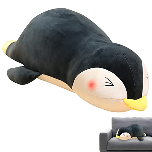 pelúcia pinguim/bicho-preguiça, animal pelúcia super macio para alívio do estresse, travesseiro pelú