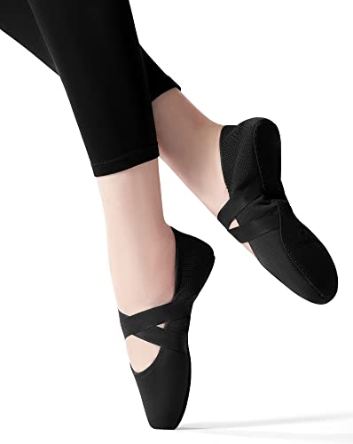 SANGEESON Ballet Shoes for Women(Leather Full Sole, Arch Support, Breathable), Jazz Shoes, Ballerina Shoes, Dance Shoes Women for Beginner2
