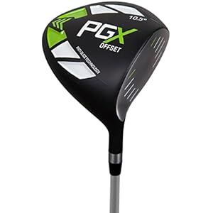 Pinemeadow Golf PGX Offset Driver (Ladies, Right Hand, Graphite, Ladies Flex) Black/Green/White