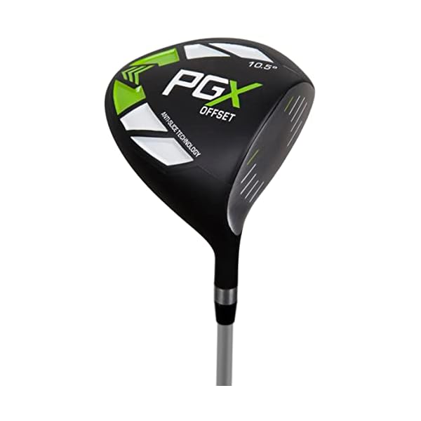 Pinemeadow Golf PGX Offset Driver (Ladies, Right Hand, Graphite, Ladies Flex) Black/Green/White