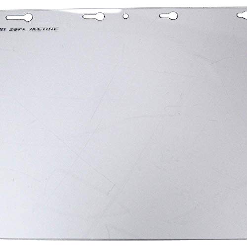 Sellstrom Face Shield Replacement Window For 390 Series Safety Face Shields, Anti-Fog Coating, Acetate, Clear Tint, S35040, 8" X 12" X 0.040" #TOP3