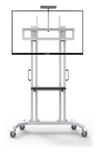 Soporte móvil para TV con estante ajustable para 60-100 pulgadas