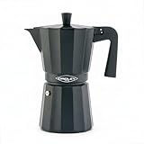 Oroley - Cafetera Italiana New Dakar | Aluminio | 12 Tazas | Cafetera Vitrocerámica, Fuego y Gas | Estilo Tradicional