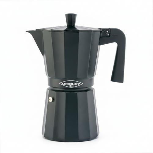 Imagen de Oroley Cafetera Italiana New Dakar Aluminio 6 Tazas Cafetera Vitrocerámica