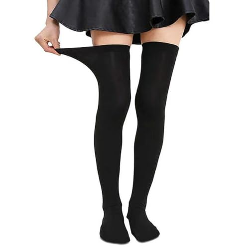 Image of COUVER Over Knee High Socks Women Warm Dress Tube Stocking Cosplay Socks Thigh High Leg Warmer - 6 Pairs