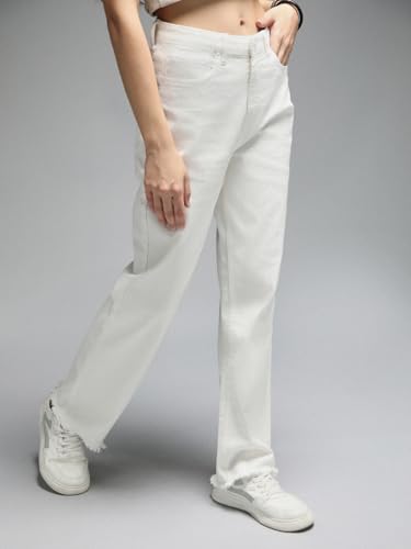 Image of HIGH Star Women's Straight Fit Mid Rise Jeans