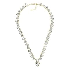 Long Crystal Heart Pendant