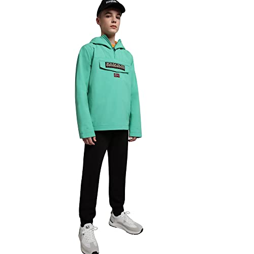 Tasca sul davanti Napapjiri K Rainforest Sum 4 Giacca, Green Spruce, 16 Unisex Kids