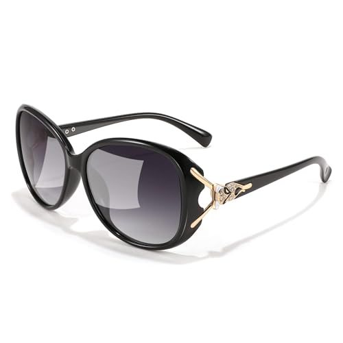Image of IFLASH Women Oversized Polarized Sunglasses Ladies Large Shades Classic Fox Sunglasses