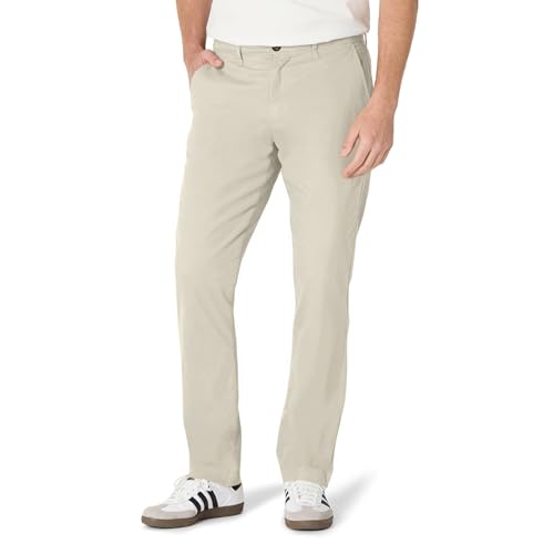 Amazon Essentials Pantaloni Chino Elasticizzati Casual vestibilità Sportiva (Disponibili in Taglie Extra Forti) Uomo, Tan, 58W / 30L