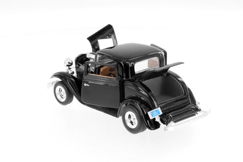 1932 Ford Coupe Hardtop, Negro 1:24 Modelo a Escala miniatura 4