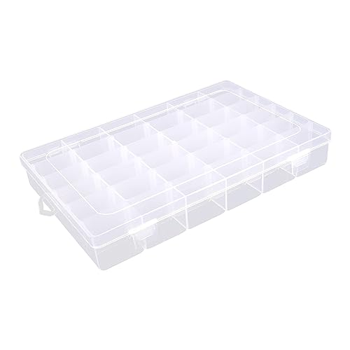Tachiuwa Thread Storage Box Empty Threads Spools Box Grids Embroidery Jewelry Storage Box Sewing Thread Holder for Beads Jewelry Embroidery Threads, 36 Cells