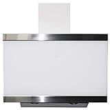 respekta kopffreie Schräghaube CH 88060 WA+ mit Glasschirm weiß. Kopffreiheit beim Kochen. Mit LED-Beleuchtung, 9 Geschwindigkeitsstufen, Steuerung über Touch Control. Inkl. Metallfettfilter (auswaschbar). Umluftund Abluftberieb möglich. Energieeffizienzklasse: A+ (auf einer Skala von A++ bis E). Jährlicher Energieverbrauch (AEChood): 16 kWh / Jahr.