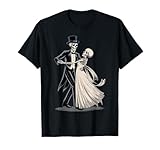 dancing lovers skeleton love halloween coppia di corrispondenza maglietta
