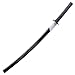 ANATAK Japanese Katana Sword - Polypropylene Black Blade with Saya, Samurai Training Sword for Cosplay, 40.1 inches