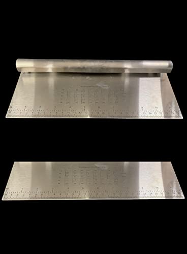 Image of Cake Decor Stainless Steel Jumbo Dough Scrapper with Stainless Steel Handle - 29 cm