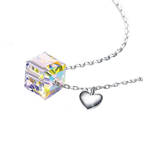 Fashion Crystal 18K Gold Plated 925 Sterling Silver Cubic Pendant Necklace for Women Gift Packing J.Rosée Fashion Jewelry JR0917