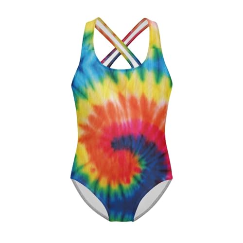 Image of JEOCODY Swimsuit for Girls One Piece Bathing Suit for Teens Crossback Hawaiian Beach Swimwear