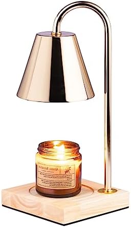 Vunjab Candle Warmer Lamp, Candle Warmer for Jar Candles, Dimmable Candle Melter, with 2 Bulbs Modern Candle Lamp, Top Melting for Scented Wax