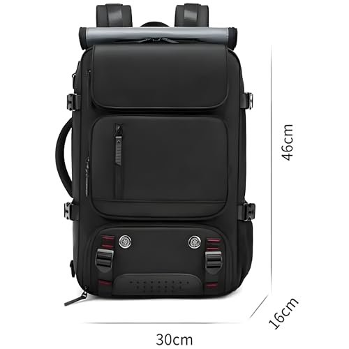Image of KARRIER Large 3-in-1 Convertible Laptop Backpack - Expandable Water-Resistant Travel Rucksack & Professional Business Bag with Padded Compartment | Multi-Purpose Bag for Students & Professionals