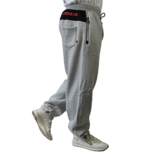 Foto von Brachial Premium Herren Sporthose Rude Grau XL - Trainingshose Jogginghose Sweatpants für Bodybuilding Fitness Freizeit