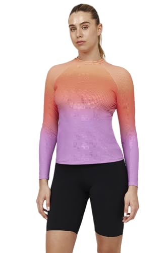 Gottex Women's Free Nixi Long Sleeve Rash Guard Swim Top-Built-in Sports Bra, Removable Soft Cups Swimwear