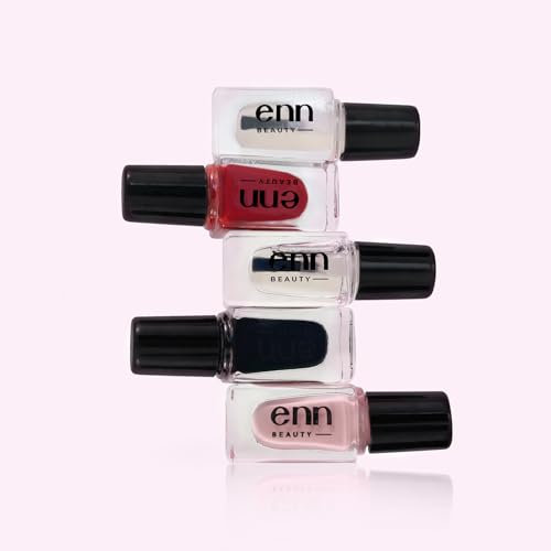 Image of Enn Beauty Nail Paint Kit, Quick drying & Long Lasting Formula With Glossy finish,Paraben Free Nail Polish Set of 5,
