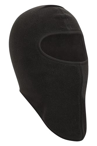 Mountain Warehouse Kids Micro Fleece Balaclava - Lightweight, Antipill, Easy to Pack - Ideal For Very Cold Winter Weather & Skiing Trips Black