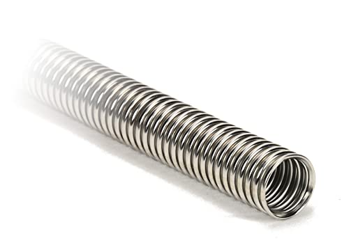 SMO-KING Edelstahlflexrohr 1 m für Giga-Smo 4 L & Big-Old-Smo (ab 2025) | Edelstahl V2A Ø 25 mm innen | Flexibel biegbar, beidseitig gebördelt | Für Kaltrauchgenerator, Grill, Smoker & Räucherofen