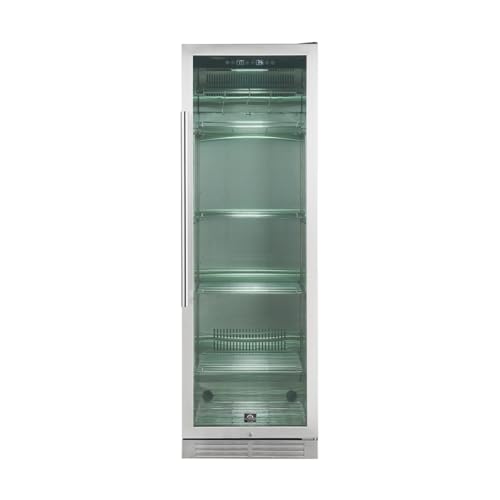 Forno Asciutto 24-Inch Dry Aging Cabinet, 14.66 cu.ft Stainless Steel 304 Meat and Steak Refrigerator with LED Lighting, Charcoal Filter & Precise Temperature Control