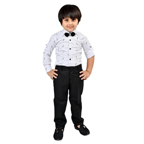 Image of Kids Ethnic Suit Set I 3 Piece Party Suit for Boys | Kids Suit Set Shirt, Pant & Waistcoat I Birthday Boys Party Dress