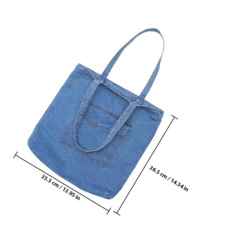 Sac bandoulière denim coton à grande capacité pour vos trajets