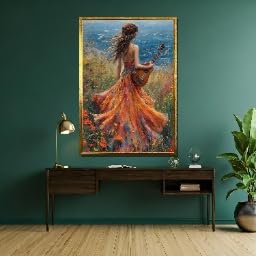 Tableau sur toile musique romantique XBTYKPB 70x100cm pour déco de salon