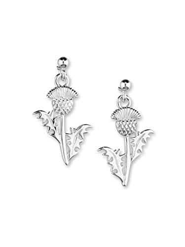 Boucles d'oreilles chardon écossais en argent pour sublimer vos tenues