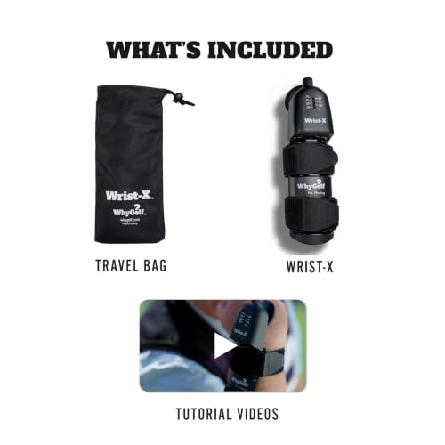 WHYGOLF Wrist-X Golf Swing Trainer – Adjustable Wrist Hinge Aid