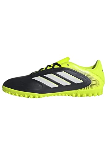 Adidas Unisex Adulto Copa Pure III Club Turf Football Boots, Core Black/FTWR White/Lucid Lemon, 43 1/3 EU