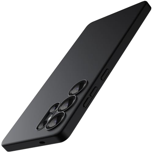 Image of JETech Slim Fit Cover Case for Samsung Galaxy S25 Ultra 5G, Camera Lens Full Protection, Soft TPU Thin Protective Phone Cover with Matte Finish, Shockproof Case (Titanium Black)