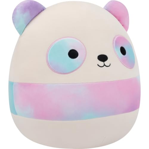 Image of Squishmallows Original 12in Jonah the Purple and Pink Tie-Dye Panda - Official Jazwares Plush (Medium-Sized)
