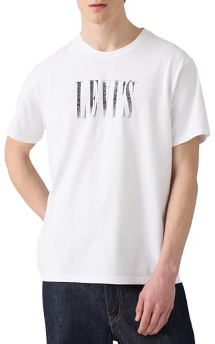 Ss Relaxed Fit Tee Distressed Serif 3 Wh – Ansicht 4