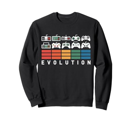 Manette de Jeu vidéo Evolution des années 80 et 90 rétro Sweatshirt