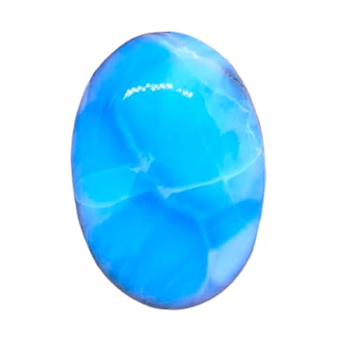 Larimar pierre naturelle cabochon de 30mm pour pendentif et bague fait main