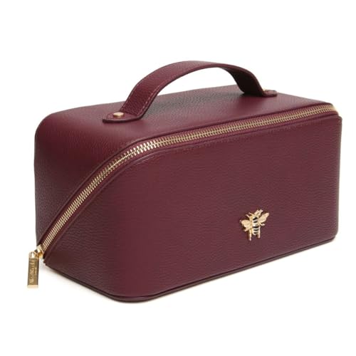 Mallette maquillage Alice Wheeler : trousse concertina Berry pour voyage et hôtel
