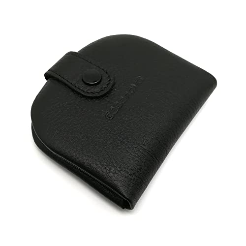 Porte-monnaie Tacon pour homme ou femme | Cuir d'Ubrique | Fabriqué à la main en Espagne | 10015 Noir