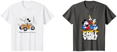 Disney Short Sleeve Crew Neck T-Shirts for Boys Girls Toddlers, Multipacks