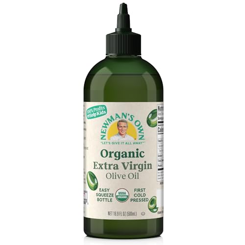 Newman's Own Organic Extra Virgin Olive Oil - First Cold Pressed ...