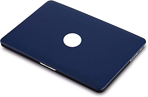 Image of SwooK PU Leather Surface Case Cover for MacBook Pro 16 Inch 2019 2020 Release A2141 MacBook Pro 16 Inch Hard Shell Cover Case, Navy Blue