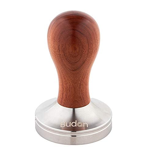 Budan Coffee Tamper with wooden handle for espresso machine 58mm, regular