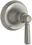 KOHLER K-T10595-4-BN Bancroft Transfer Valve Trim with Metal Lever Handle, Vibrant Brushed Nickel