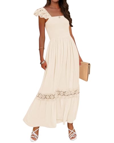 ZESICA Women's 2026 Summer Lace Strap Sleeveless Square...