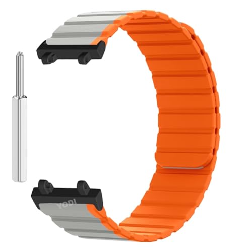 Image of YODI Strap Band Compatible with Amazfit T-Rex 2 Smartwatch Only Soft Silicone | Nylon | Chain | Leather Watch Straps with Installation Adjuster Tool For Amazfit TRex 2